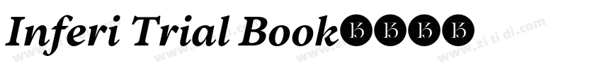 Inferi Trial Book字体转换